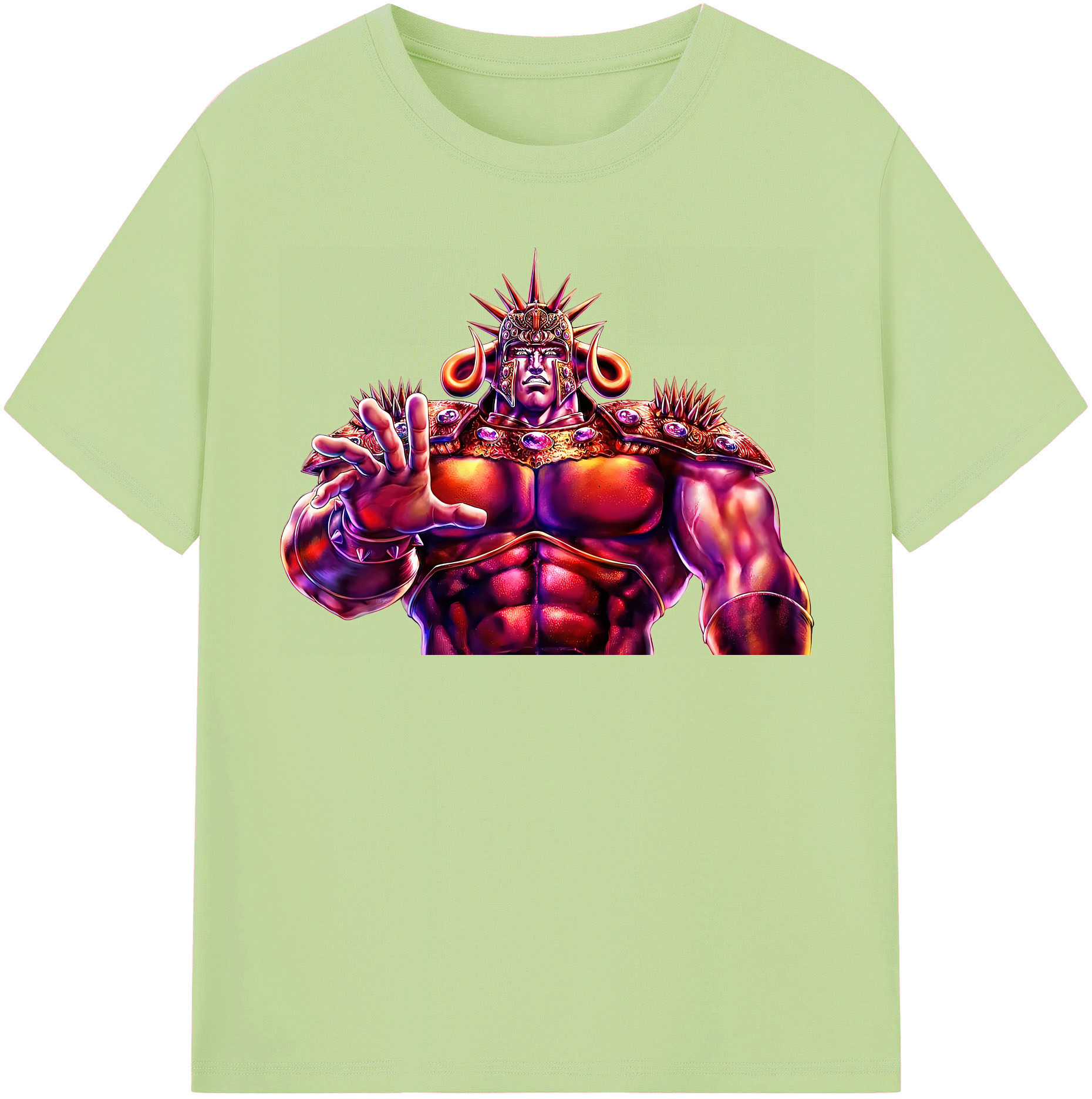 （画像用） 北斗の拳 Fist of the North Star 綿100％半袖Tシャツ（フロントプリント）
